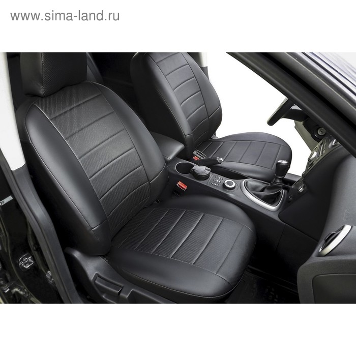 

Авточехлы RIVAL "Строчка", Volkswagen Polo V, 2009-2020, эко-кожа, SC.5801.1