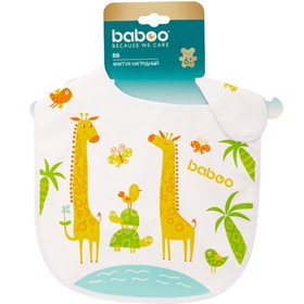 

Нагрудник детский для кормления BABOO Love Story Giraffe, 9 мес+