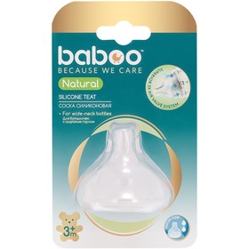

Соска молочная BABOO Natural, от 3 месяцев