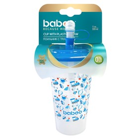 

Поильник с трубочкой BABOO 320 мл, Transport, от 12 месяцев