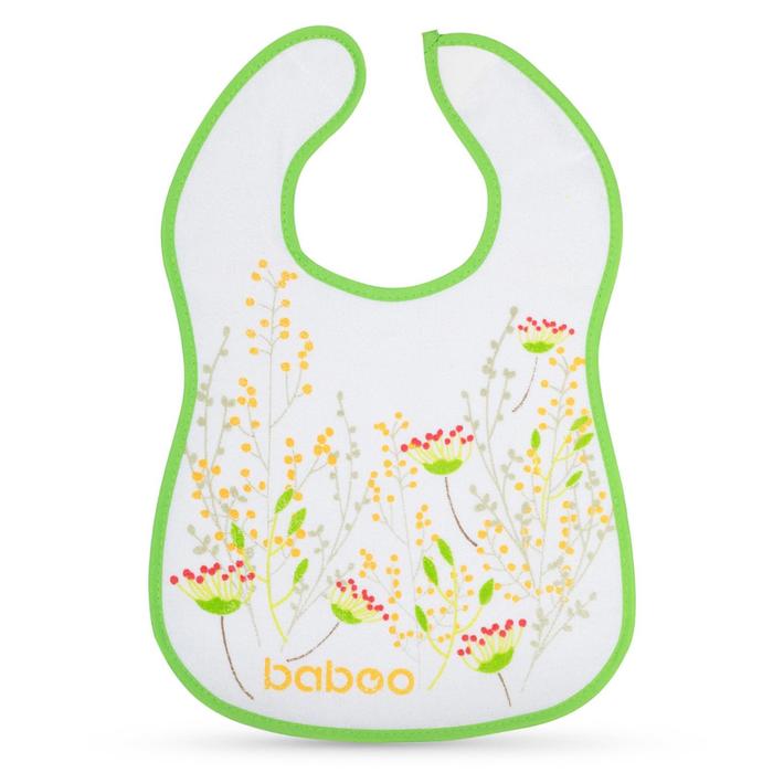 фото Нагрудник детский для кормления baboo махровый (х/б с полимерн. плёнкой) summer, 12 мес+