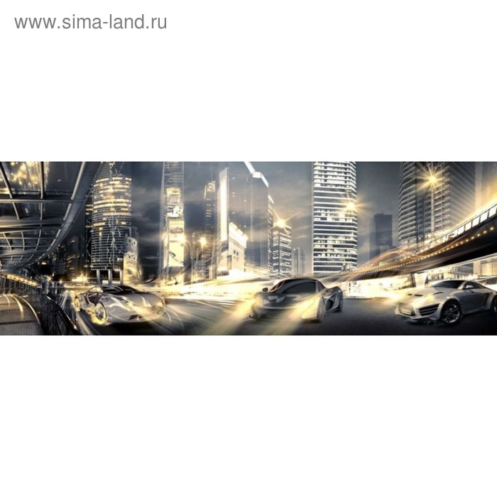Фотообои Ночной драйв ЛЮКС 3,88х1,36 м (из 8 листов)