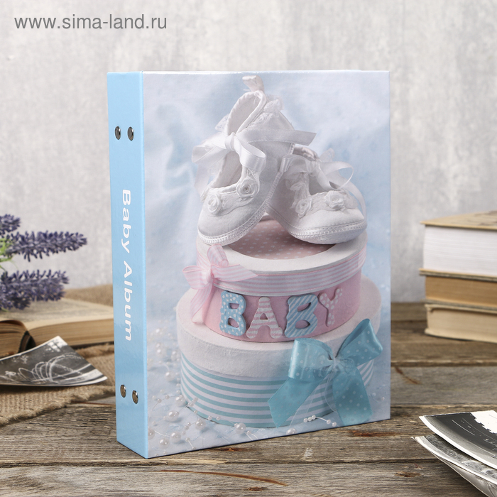 

Фотоальбом на 200 фото 10X15см "baby shoes" для мальчика