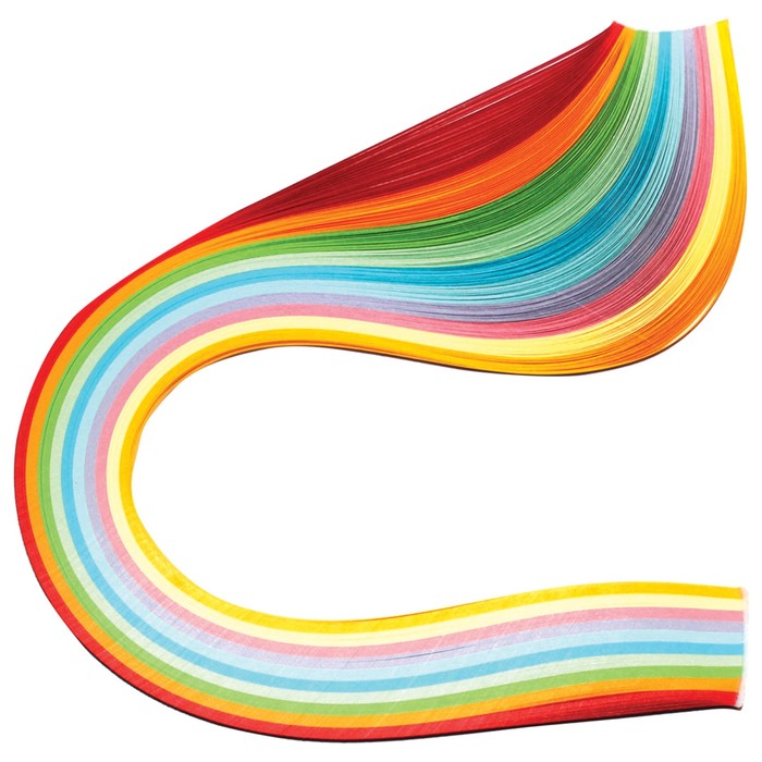 фото Бумага для квиллинга "радуга", 10 цветов, (набор 200 шт) 3 мм х 300 мм, 80 г/м2 остров сокровищ