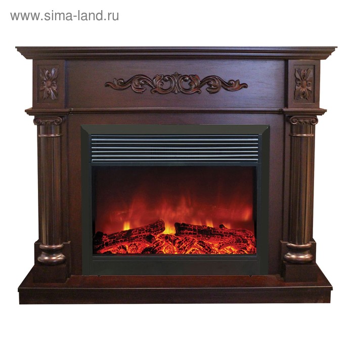 Электрокамин Silvia AO с электроочагом MoonBlaze S LUX Black 261500 Вт цвет античный дуб 60090₽