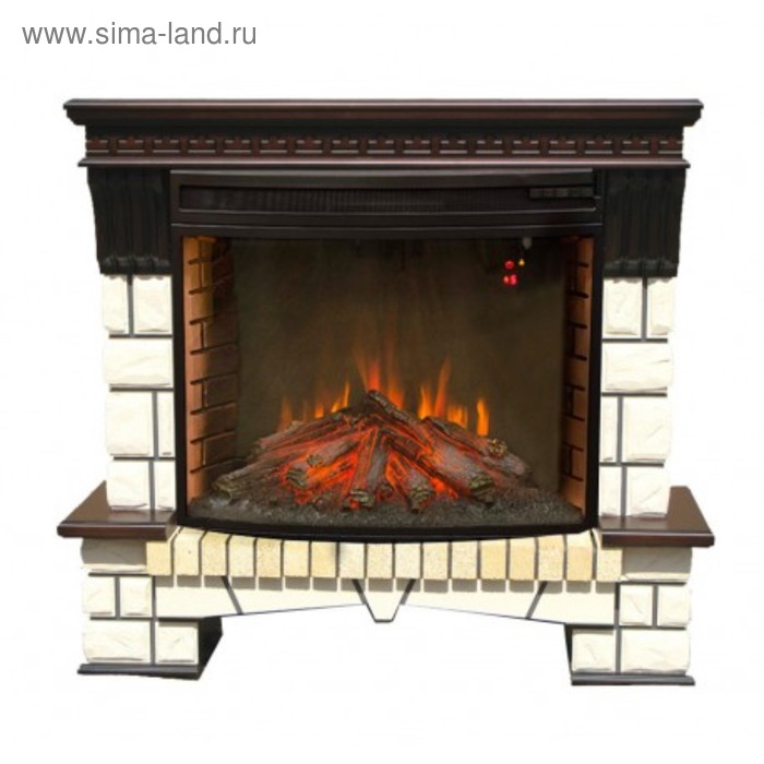 Электрокамин Stone new с электроочагом Firespace 33W 1500 Вт цвет античный дуб 66890₽