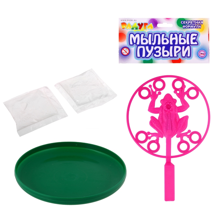Мыльные пузыри "Лягушка", 200 мл., цвета МИКС