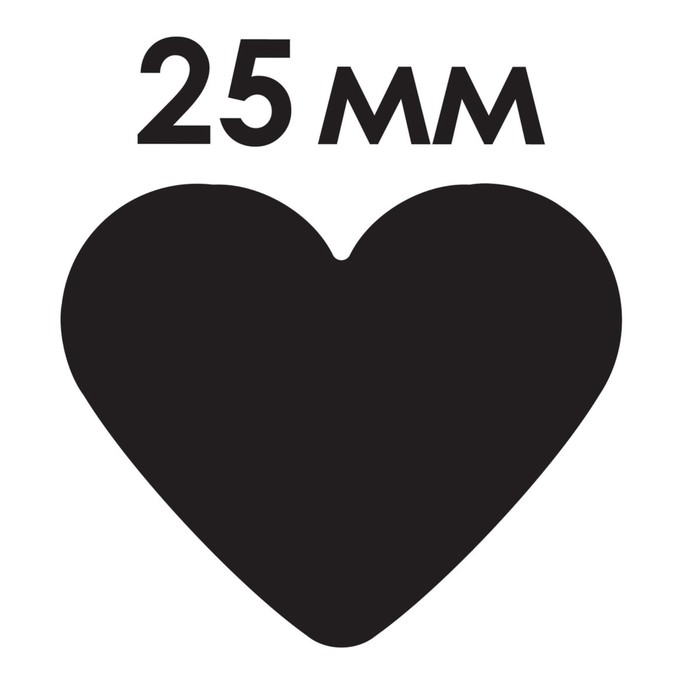 Дырокол фигурный "Сердце", диаметр вырезной фигуры 25 мм