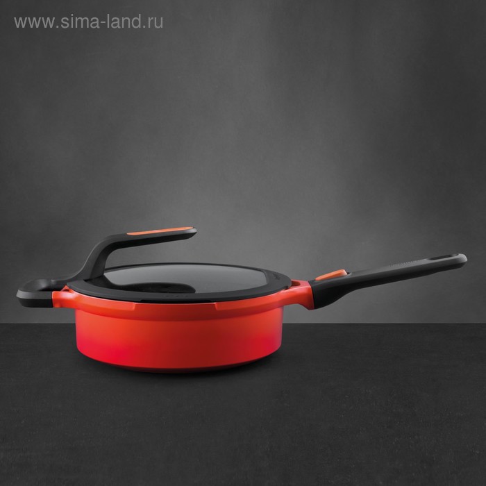 Сотейник с крышкой Gem red, 24 см, 3.3 л