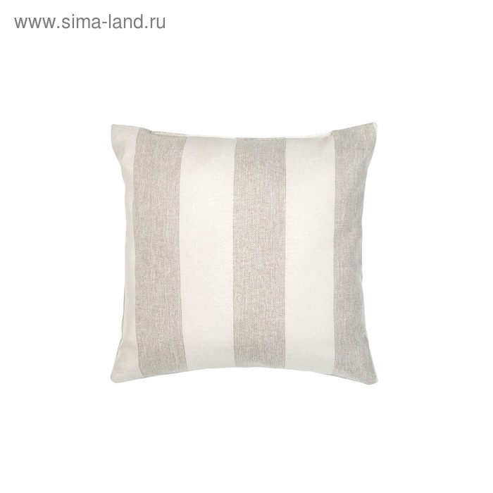 фото Подушка декоративная, размер 40 × 40 см, рогожка, цвет зебра - экрю