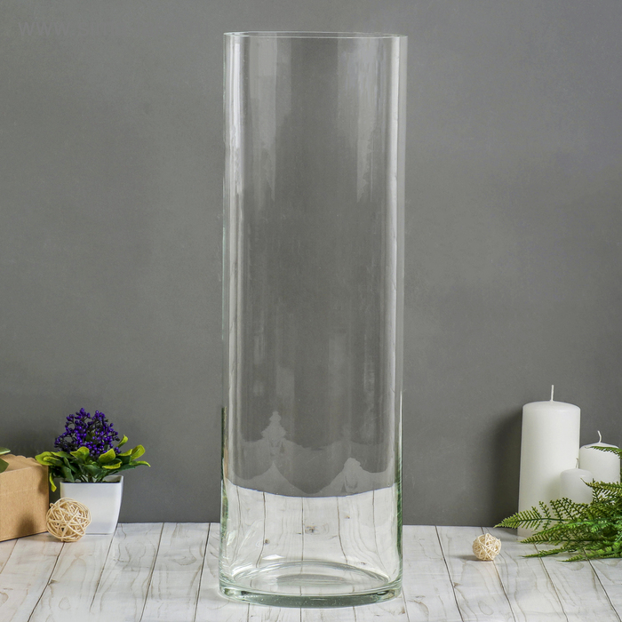 Ваза Трубка 200 d-19см. h-60 см прозрачная ваза трубка 200 d 19см h 60 см прозрачная