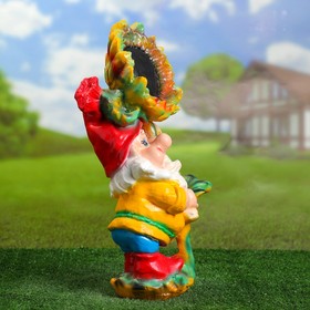 

Садовая фигура "Гном с подсолнухом" 50х27см