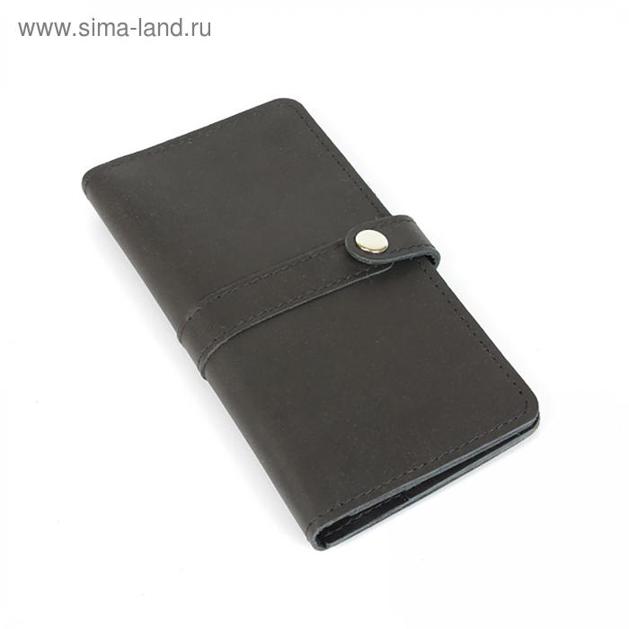 Кошельки  Сима-Ленд Портмоне Пр1055, чёрный, шора