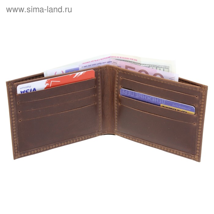 

Портмоне Пр900, коричневый, тёмный, пулап