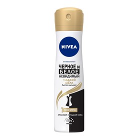 

Антиперспирант Nivea «Чёрное и белое. Гладкий шёлк», невидимый, 150 мл