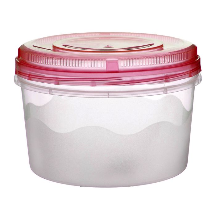 Контейнер пищевой 1,5 л круглый, цвет МИКС