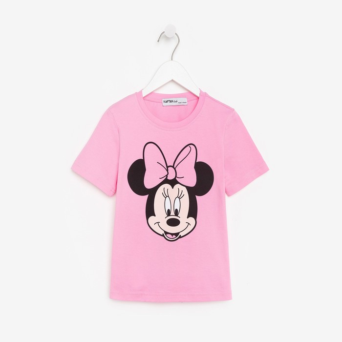 Футболка детская Disney Минни, рост 98-104 (30), розовый детская футболка корги психоделика 104 темно розовый
