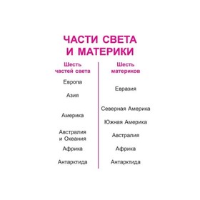 

Материки земли. 3-5 класс. Крутецкая В. А.