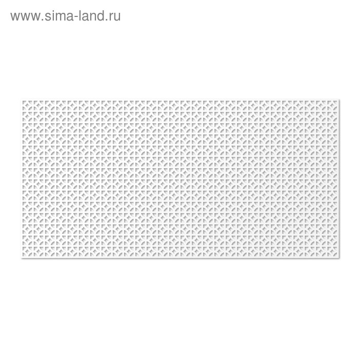 

Панель декоративная перфорированная, без рамки, Сусанна, белый, 1112х512 мм