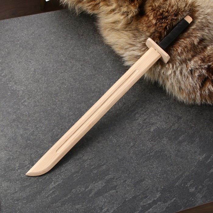 Сувенирное деревянное оружие Катана, 60 см, массив бука деревянное детское оружие без бренда сувенирное оружие нож складной 11 5х20 см