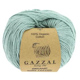 

Пряжа "Organic Baby Cotton" 100% хлопок 115м/50гр (422 лазурный)