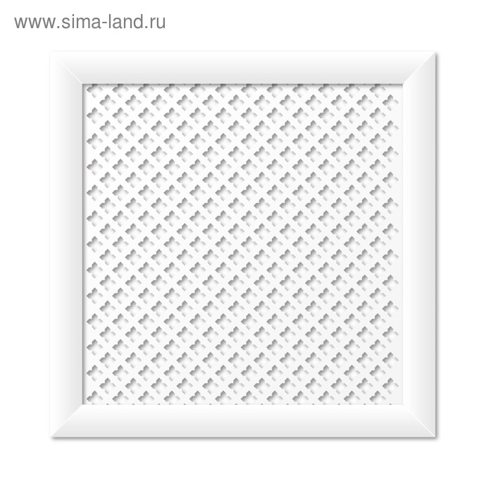 Экран для радиатора, Готико, белый, 60х60 см