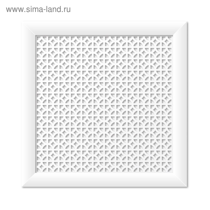 Экран для радиатора, Сусанна, белый, 60х60 см экран для радиатора классик сусанна 90х60см белый