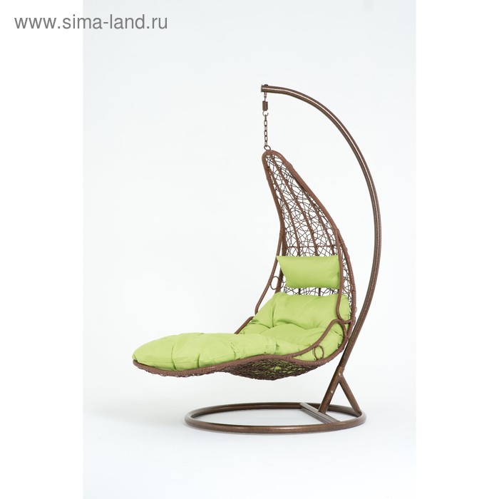 фото Подвесное кресло, с подушкой, искусственный ротанг, цвет коричневый, 44-003-01 vinotti