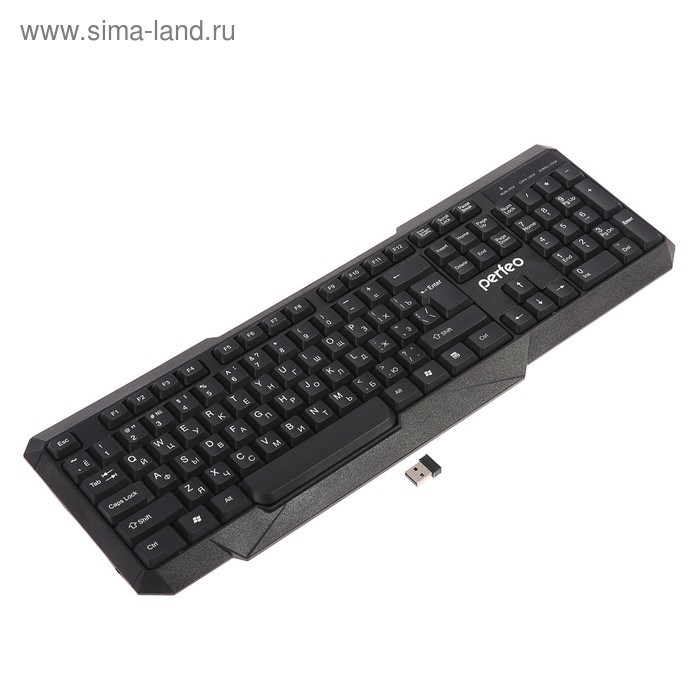 Клавиатура Perfeo FREEDOM PF-5191, беспроводная, мембранная, USB, 1xAA (нет в компл), чёрная беспроводная клавиатура perfeo pf 5191 freedom black черный