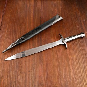 Сувенирный меч 'Жало', ножны с металлической окантовкой, чёрные, 60 см Ош