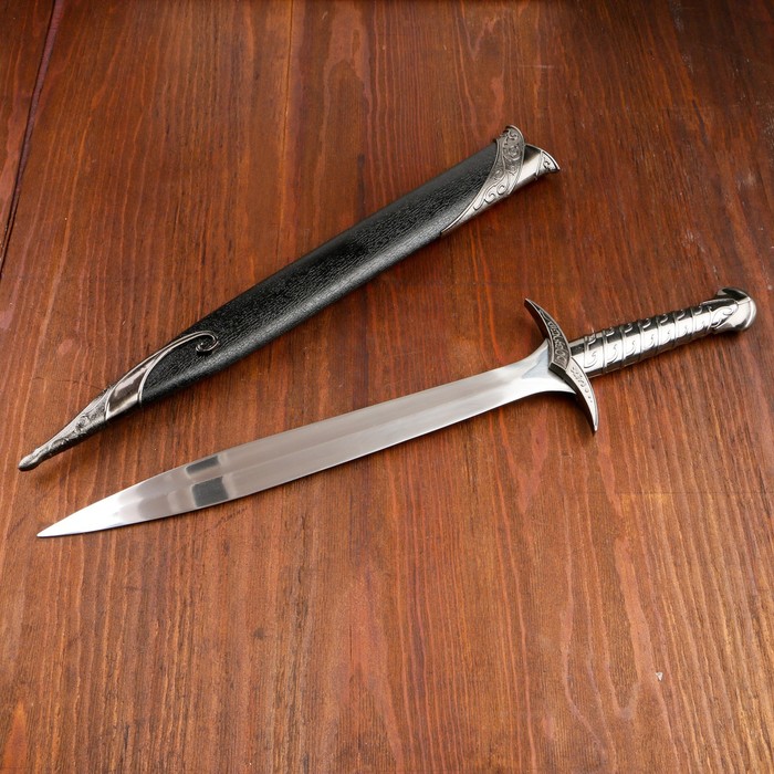 Сувенирный меч Жало, ножны с металлической окантовкой, чёрные, 60 см