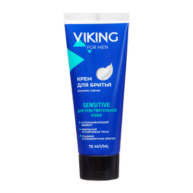 Крем для бритья Viking для чувствительной  кожи Sensitive, 75 мл Ош