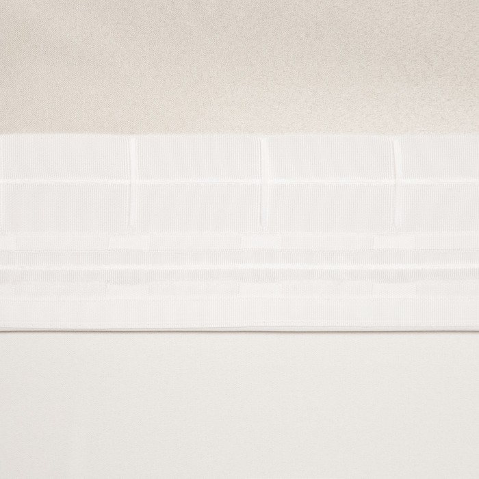 Штора портьерная «Этель» 250×265 см, двусторонний блэкаут, цвет Белый, пл. 240 г/м², 100% п/э