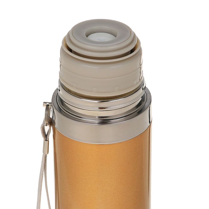 Термос гильза, 500 мл, 1 кружка, коричневый