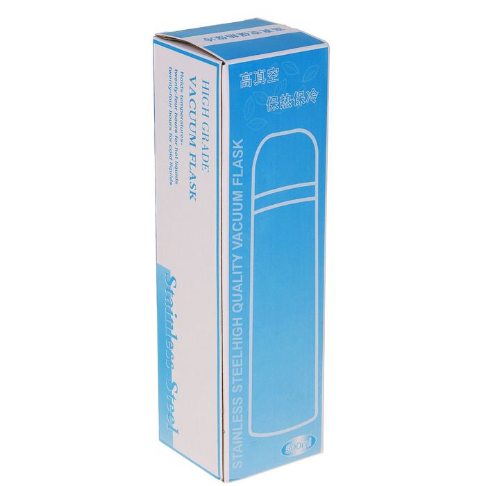 Термос гильза, 500 мл, 1 кружка, коричневый