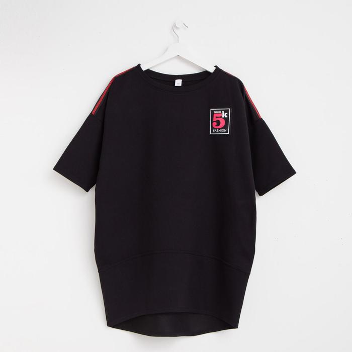 Туника женская, цвет чёрный, р-р 52-54