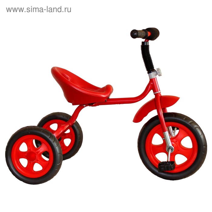 фото Велосипед трехколесный лучик малют 4, колеса eva 10"/8", цвет красный