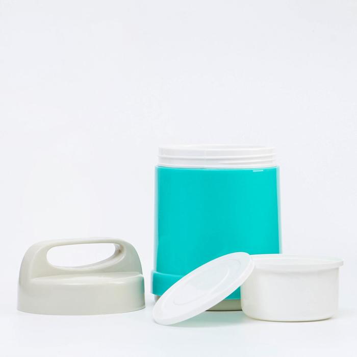 Термос суповой "Классика" (внутри пластик) 0,5 л, 1 тарелка, цвета МИКС