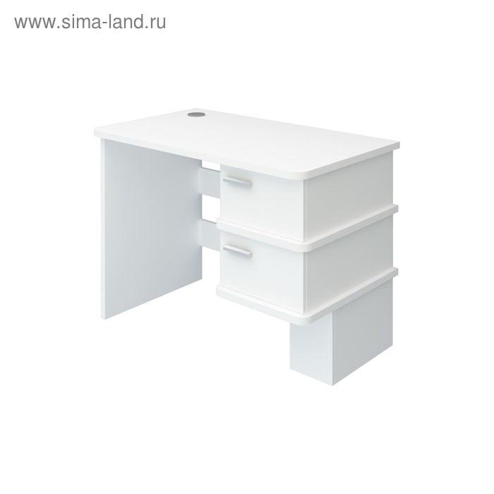 Стол, 1200 × 600 × 760 мм, цвет белый жемчуг стол обеденный matyo 1200×1200×760 мм цвет белый