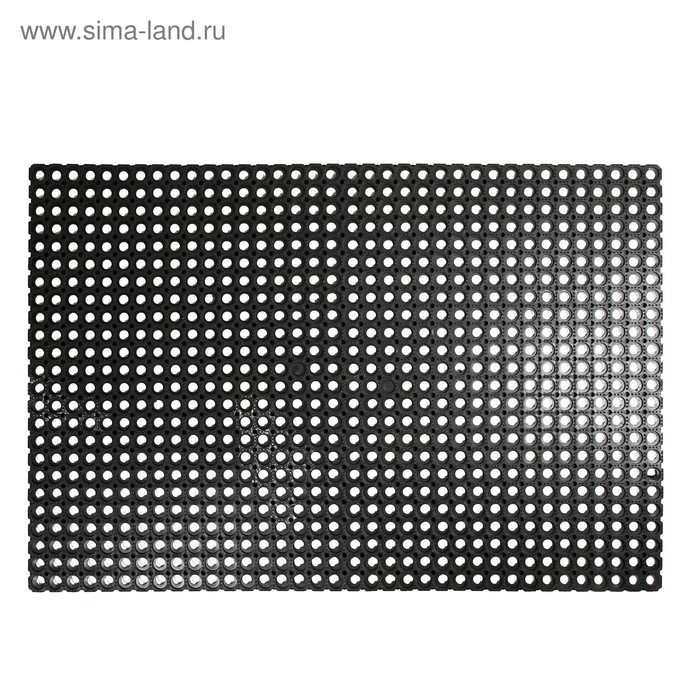 Коврик ячеистый грязесборный, 100×150×1,6 см, цвет чёрный