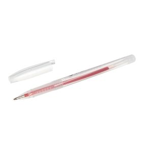 Ручка гелевая, 0.5 мм, красная, тонированный корпус от Сима-ленд