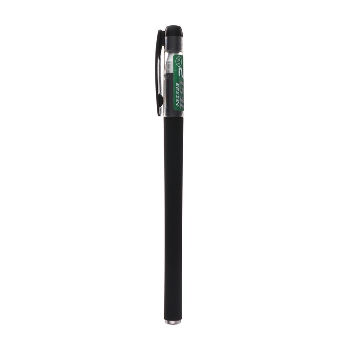 Ручка гелевая 0.5 мм, чёрный матовая, чёрный корпус
