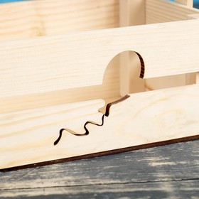 

Кашпо деревянное 24.5×13.5×9 см "Двушка Лайт", двухреечное, шарик Дарим Красиво