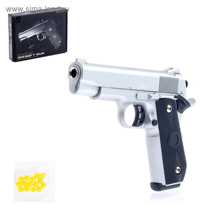 Пистолет пневматический детский «Оборона», металлический пистолет на пульках детский пневматический desert eagle металлический c 20