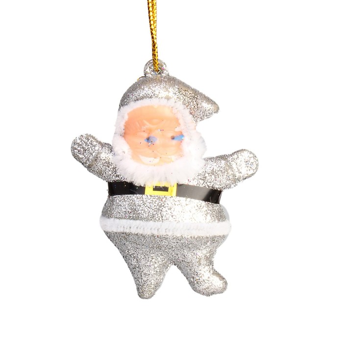 Ёлочные игрушки "Блестящий Дед Мороз" (набор 6 шт.)