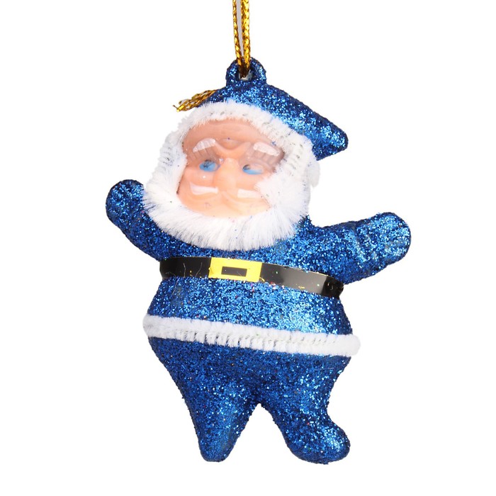 Ёлочные игрушки "Блестящий Дед Мороз" (набор 6 шт.)