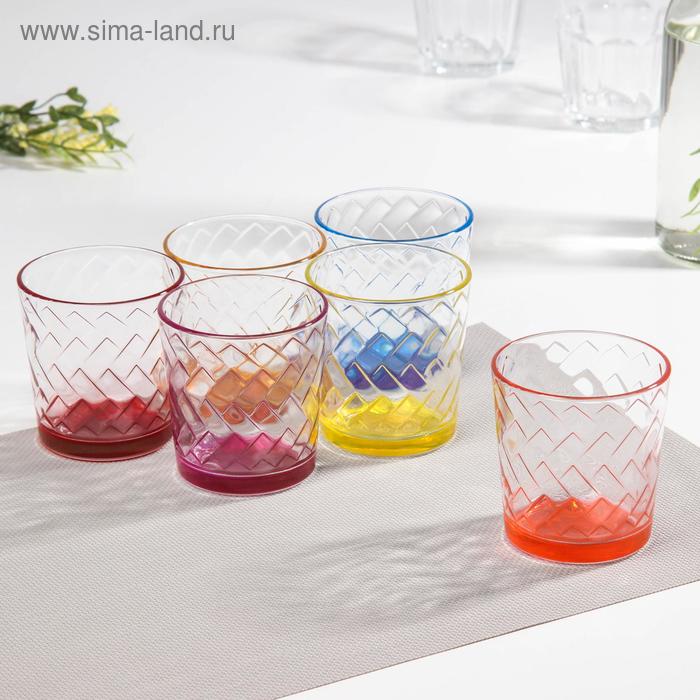Набор стаканов «Джем», 250 мл, 6 шт, цвет и форма МИКС набор стаканов джем 230 мл 6 шт цвет микс