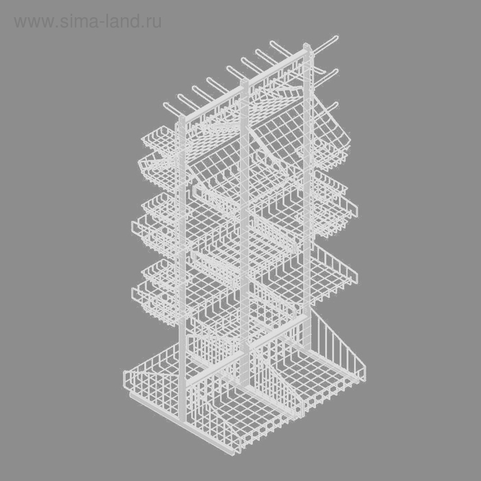 

Стойка прикассовая, сборная, 81*85*186, цвет белый