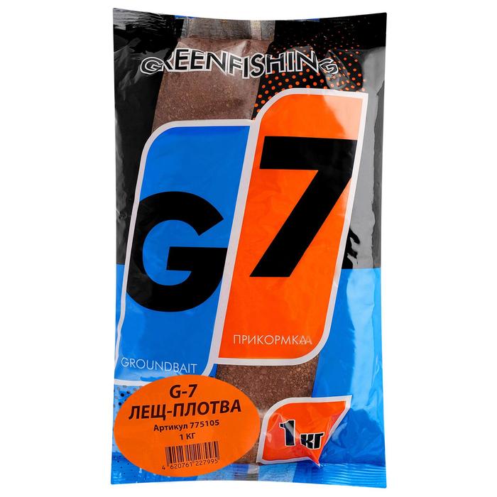 Прикормка Greenfishing G-7, лещ-плотва, 1 кг