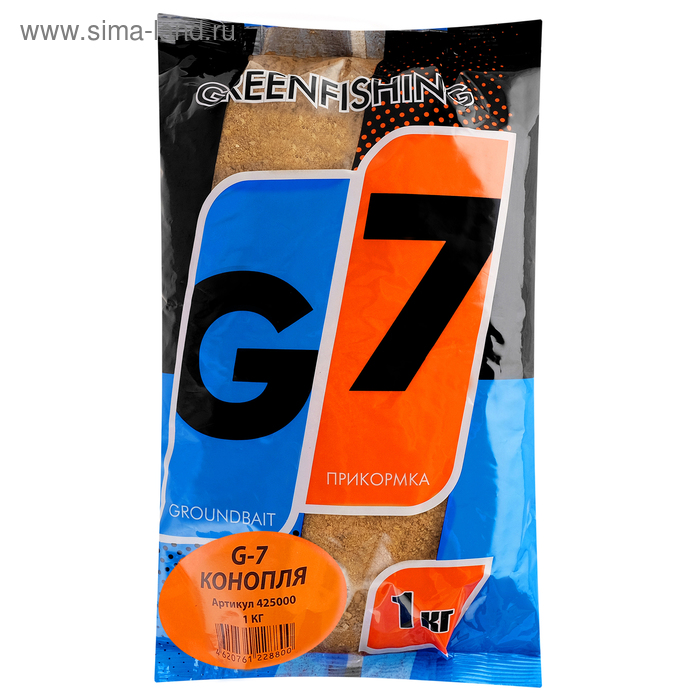 прикормка gf g 7 конопляный микс 1 кг Прикормка Greenfishing G-7, конопляный микс, 1 кг